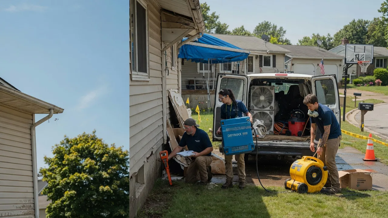 Ceiling Leak Cleanup in Crossville, IL near me